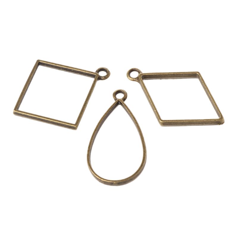 Bộ 14 Khuôn Silicone Làm Mặt Dây Chuyền Hình Học