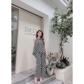 Đồ Bộ Cổ Yếm - Lụa Mai Ngô