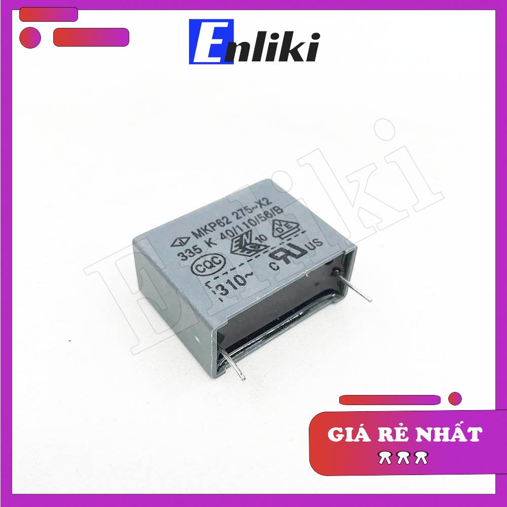 [Mã ELHACE giảm 4% đơn 300K] Tụ 3.3uF MKP62 275V 26mm 335K