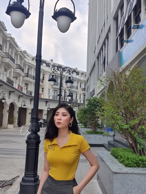 [ Mã WASTAPR giảm 10K đơn 50K] Áo thun cổ bẻ nữ in 2 mặt hình thật chất porip mịn y hình - Carotshop | BigBuy360 - bigbuy360.vn