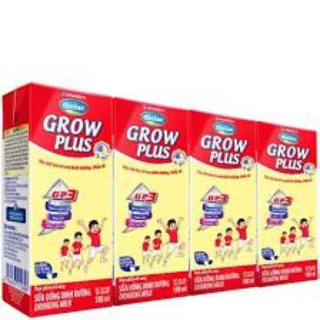 Sữa bột pha sẵn Dielac Grow Plus 180ml - Lốc 4 hộp x 180ml