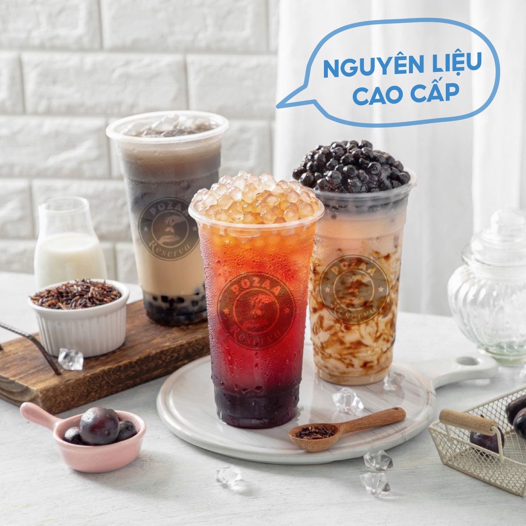 Toàn Quốc  Combo 03 ly Trà sữa Pozaa Tea bất kì size M