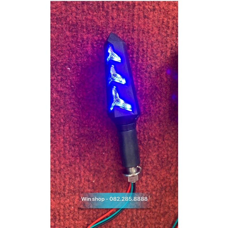 Cặp xi nhan led chạy 2 mặt dành cho xe máy, nhiều màu sắc