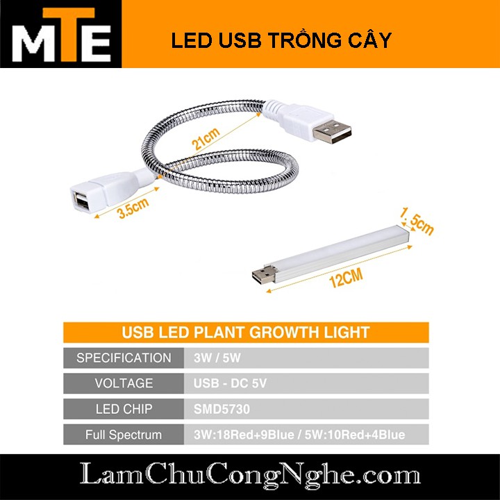 Đèn LED trồng cây, kích thích tăng trưởng cho cây trồng trong nhà