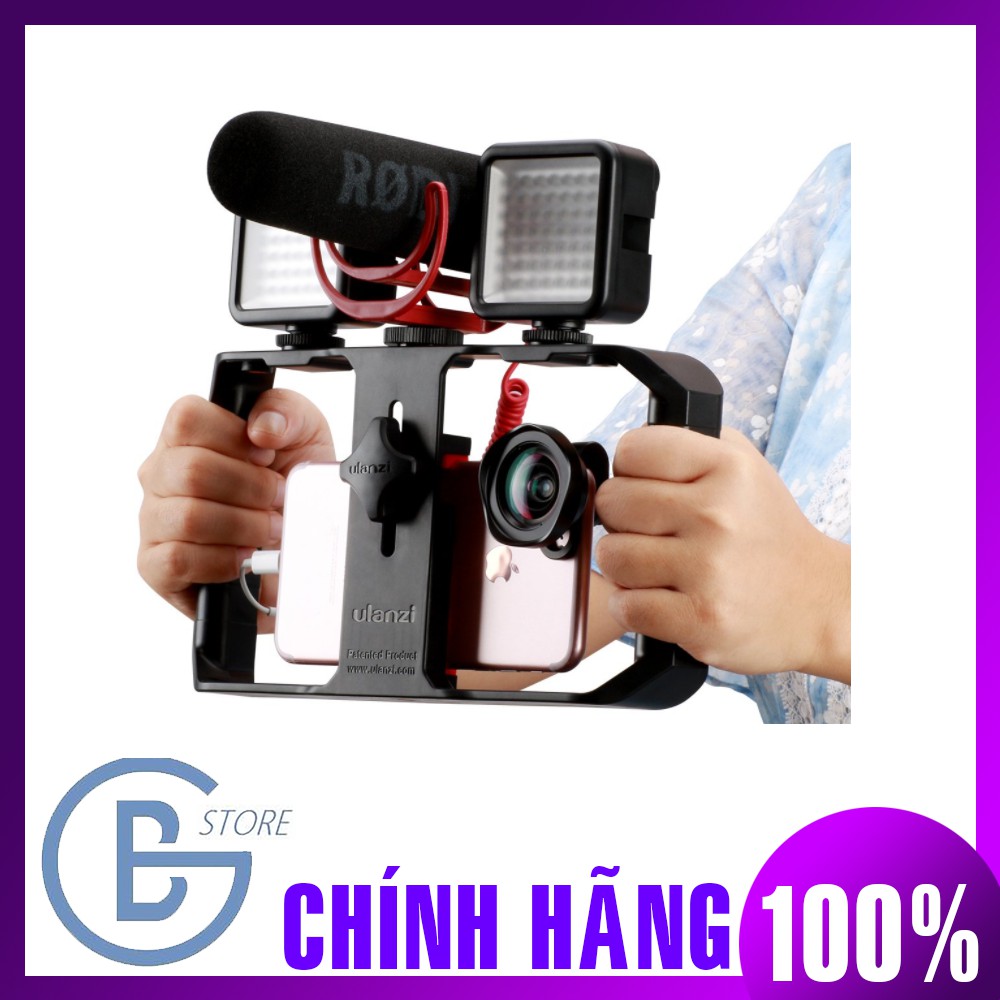 Khung tay cầm hỗ trợ quay phim cho Điện Thoại | Smartphone Video Rig/Grip