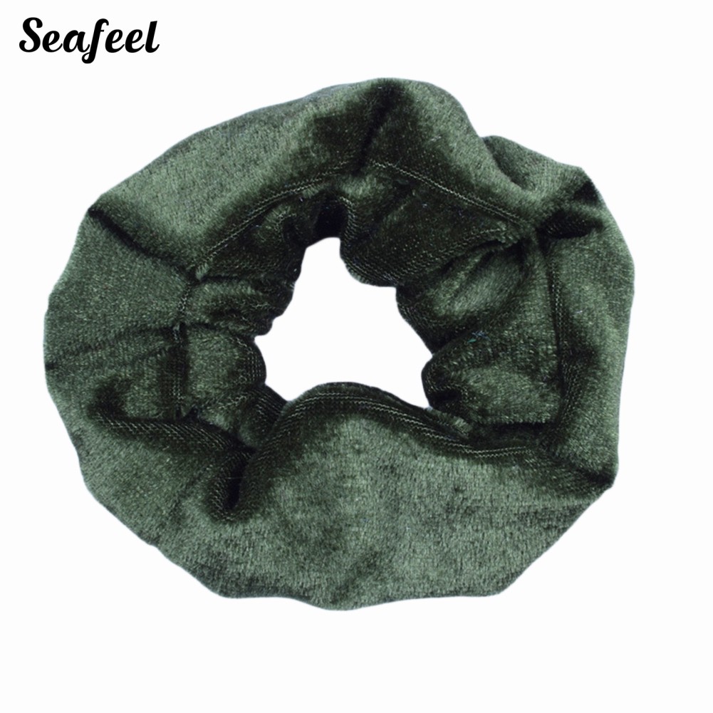 Dây Buộc Tóc Co Giãn Màu Trơn Cho Nữ