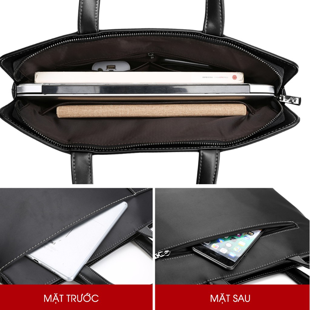 Cặp túi laptop/tài liệu cao cấp TMOOS, phong cách doanh nhân (EP10)