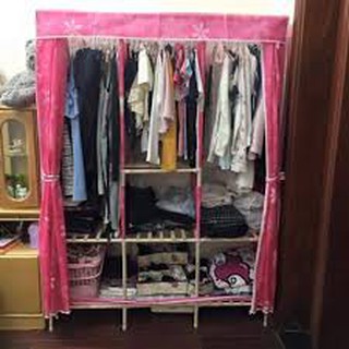 Sỉ Tủ vải 3 buồng  khung gỗ