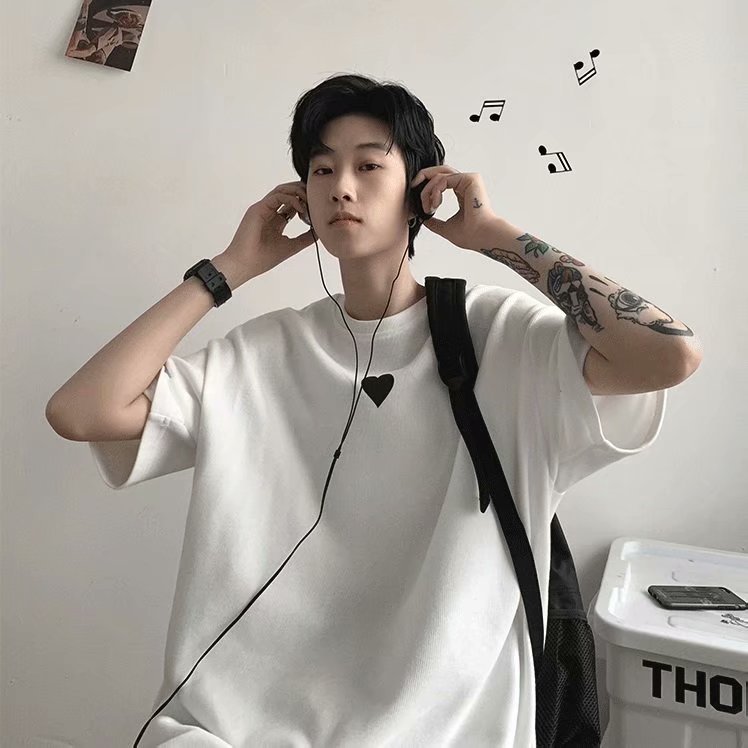 Áo Thun Tay Ngắn Cổ Tròn Phong Cách Mùa Hè Có 4 Màu Size S-5Xl