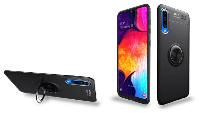 Ốp lưng Samsung A70 chống sốc giá đỡ kiêm nhẫn hút ô tô hiệu Auto Focus siêu bền