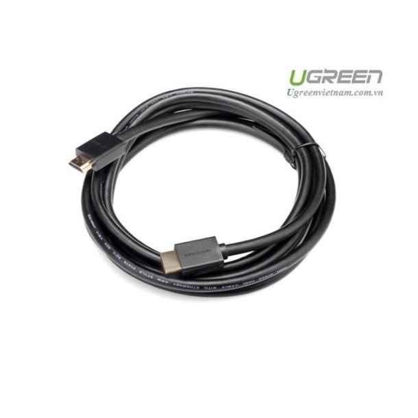 Dây cáp HDMI 2.0 Ugreen tròn dẻo, mạ vàng, chống đứt, 1080x1920p