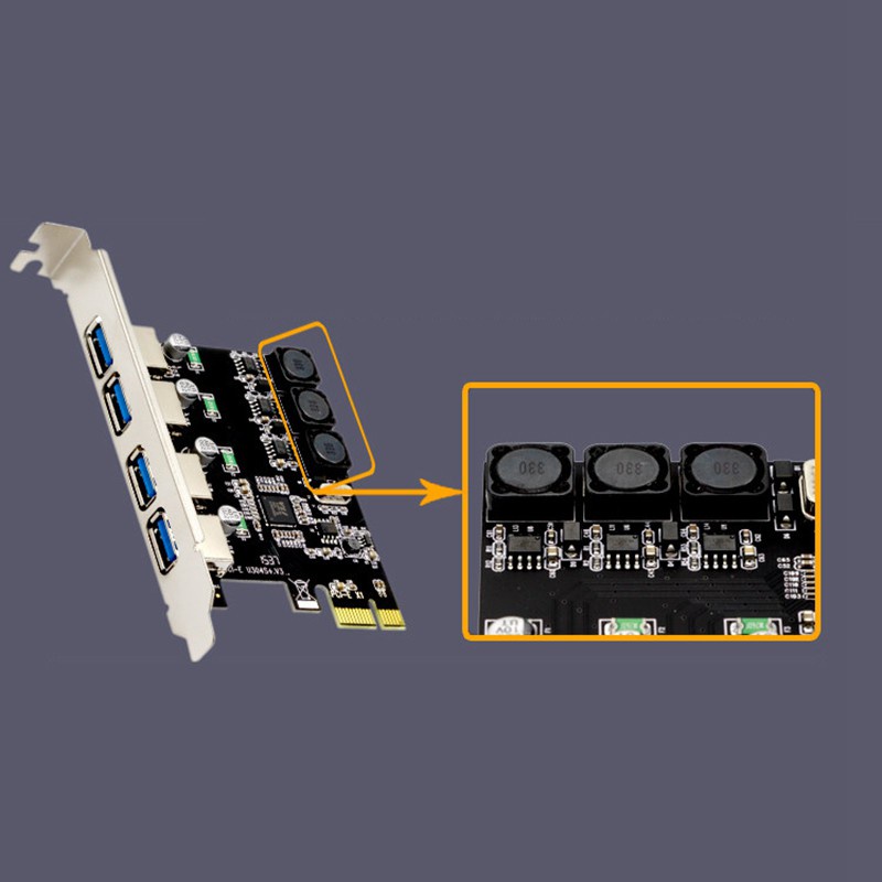 Thẻ Mở Rộng Pci 4 Cổng Usb 3.0 Pci-E Usb 3.0 4 X Usb 3.0 | BigBuy360 - bigbuy360.vn
