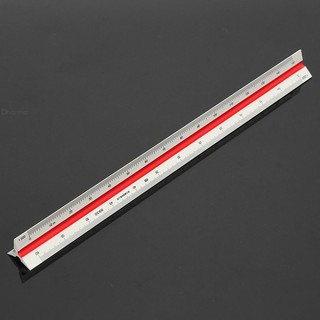 Thước Đo Hình Tam Giác Nhiều Màu Sắc 30cm 1:100~1:500 12.6''