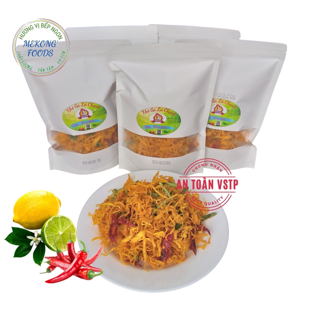 khô gà lá chanh 300g Khô Gà Lá Chanh Dai, Giòn Loại đặc biệt đảm bảo VSANTP | BigBuy360 - bigbuy360.vn