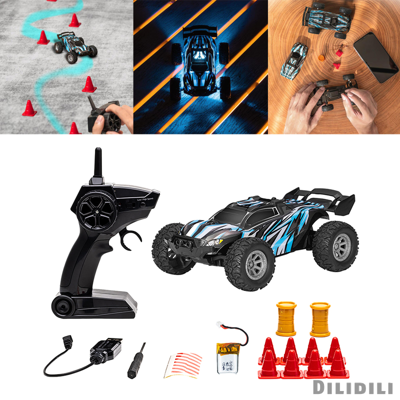 RC Car 2WD Remote Control Car 20km/h High Speed 1:32 Scale RC Car Monster Truck 2.4Ghz Off-road Crawler Electric Hobby Buggy Toy Car