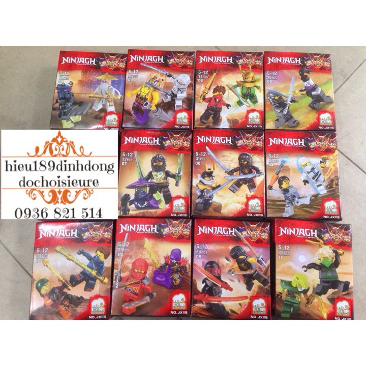 Lắp ráp xếp hình Lego minifigures 32 nhân vật Ninjago 1115 (Khách chat chọn mẫu hoặc shop giao mẫu ngẫu nhiên)