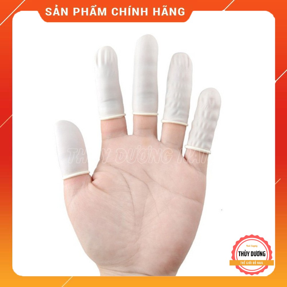 Túi hơn 200 bao ngón tay cao su chuyên dụng làm nail, phun xăm thẩm mỹ