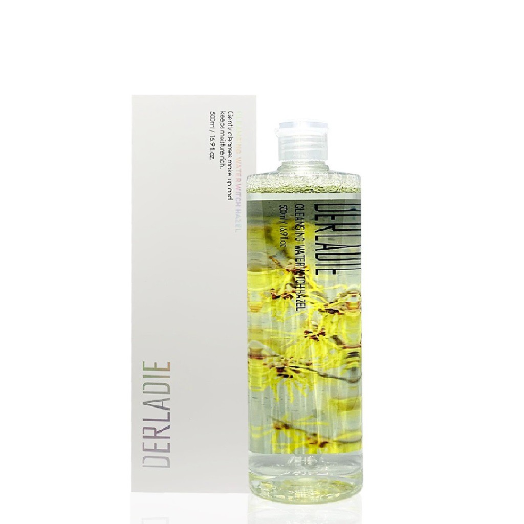 [Mã COSGLORIAT4 -8% đơn 250K] [Quà Tặng Đặc Biệt] Nước Tẩy Trang Cây Phỉ Derladie Witch Hazel Cleansing Water 500ml