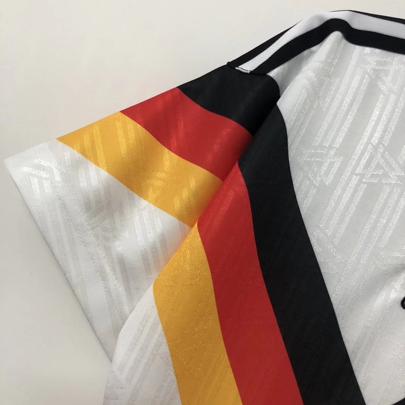 Áo Thun Bóng Đá Ngắn Tay Phong Cách retro Đức Số 90 S-XXL Cao Cấp