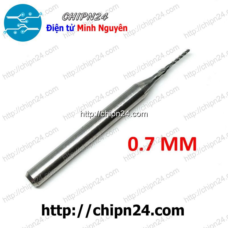 [1 CÂY] Mũi PHAY mạch in CNC HỢP KIM 0.7mm