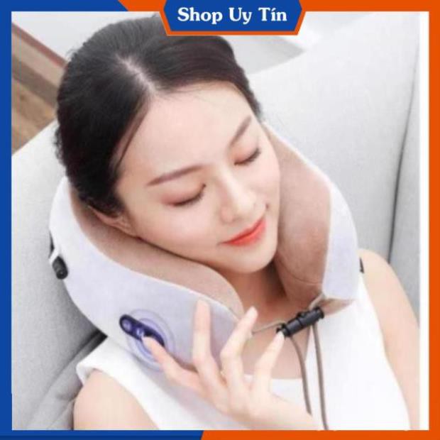 Gối Massage Cổ Chữ U 360 Đa Năng - Hỗ Trợ Mát Xa Vùng Cổ Vai Gáy - Gối Massage Cổ Nhật Bản