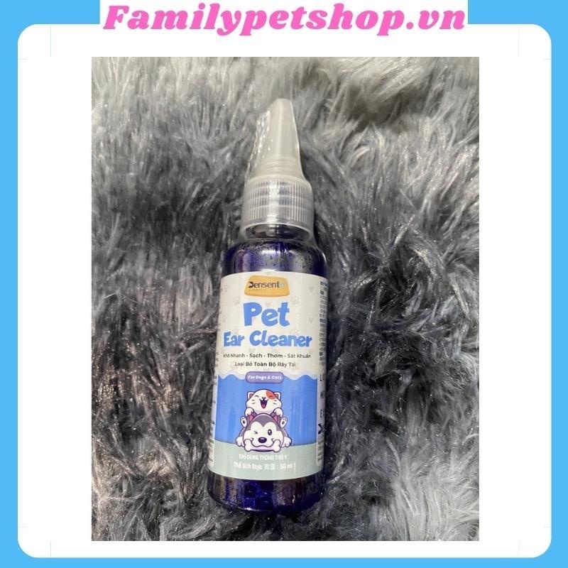 Chai vệ sinh tai chó mèo Pet Ear Cleaner-50ml-familypetshop.vn
