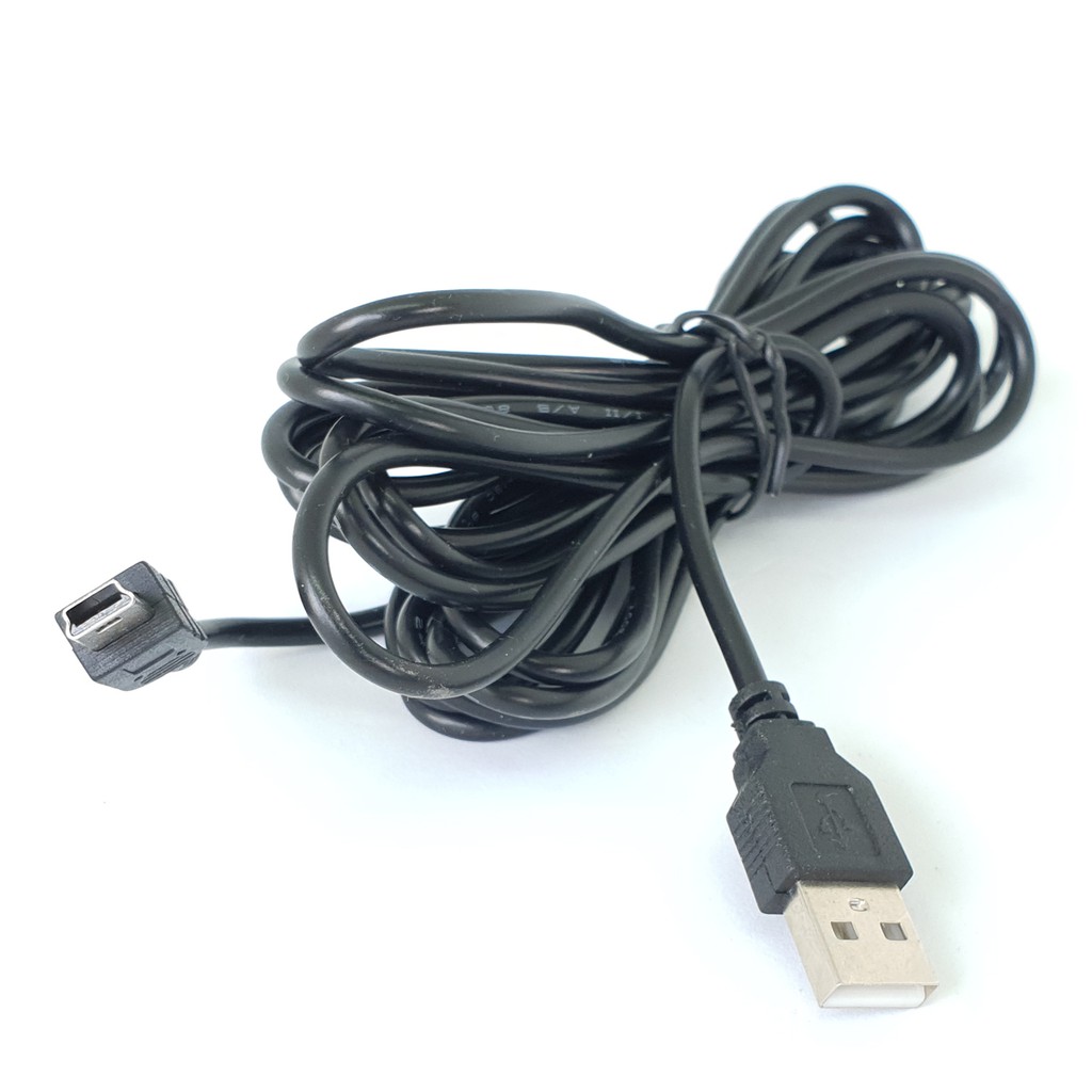 Dây USB cấp nguồn cho camera hành trình, 1 đầu cắm cổng USB lấy nguồn, đầu còn lại cổng miniusb cắm cho camera, dài 3.5m | BigBuy360 - bigbuy360.vn