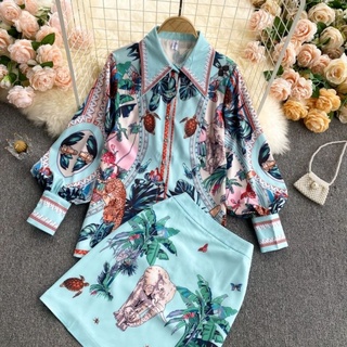[ORDER] SET TRANG PHỤC CÔNG SỞ HỌA TIẾT CON VOI