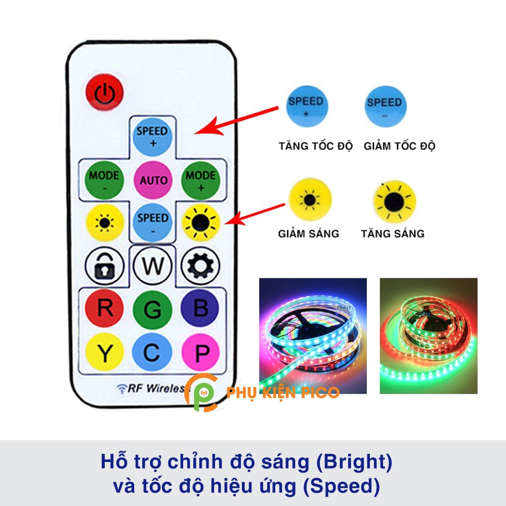Bộ điều khiển LED ARGB 5v 3pin không dây (RGB Led Controller) - Chỉnh màu cho quạt Addressable RGB