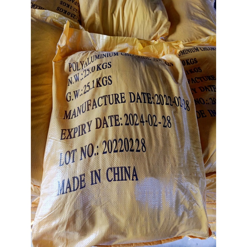 Pac- Poly Aluminium Chloride 31% - chất trợ lắng xử lý nước 1 ký.