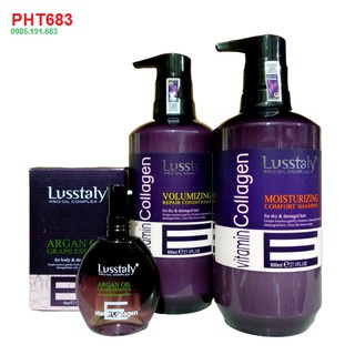 Tinh dầu dưỡng tóc Vitamin E Collagen Lusstaly 50ml