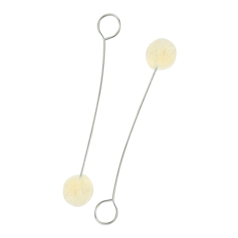 Set 50 Cọ Nhuộm Da Đầu Bóng Bằng Len Có Tay Cầm Kim Loại DIY