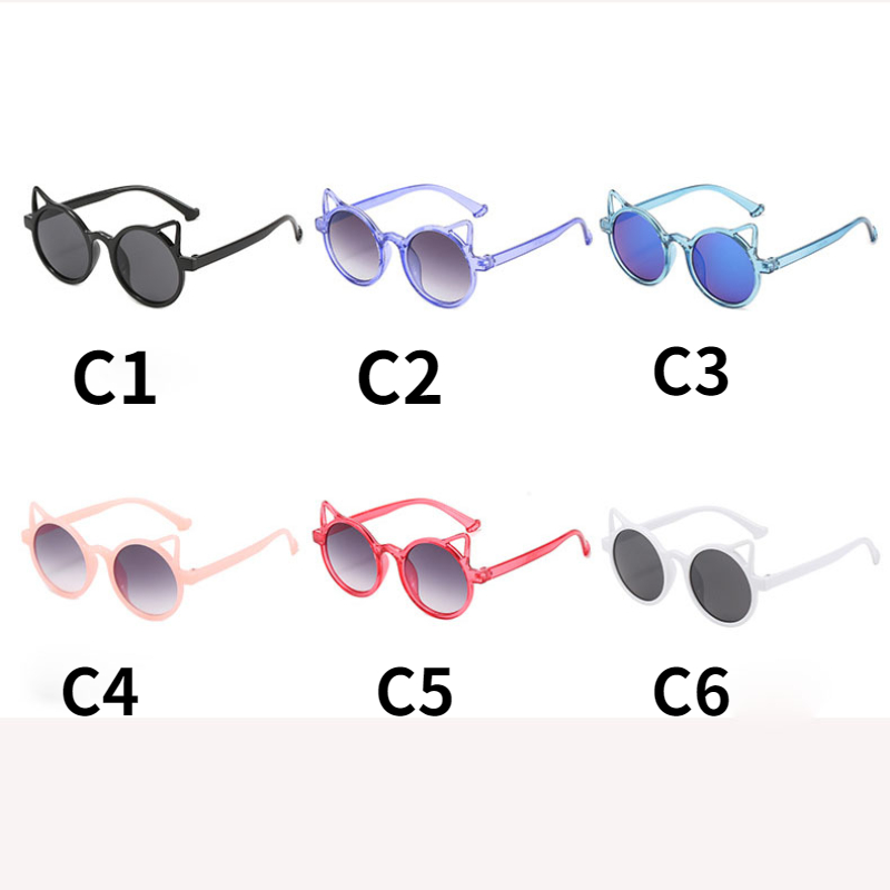 Kính mát thiết kế hình tai mèo dễ thương thời trang cho bé