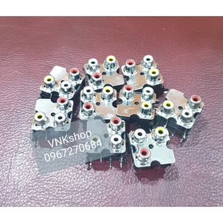 Combo 2 đầu cắm jack av 3 chân - av - rca