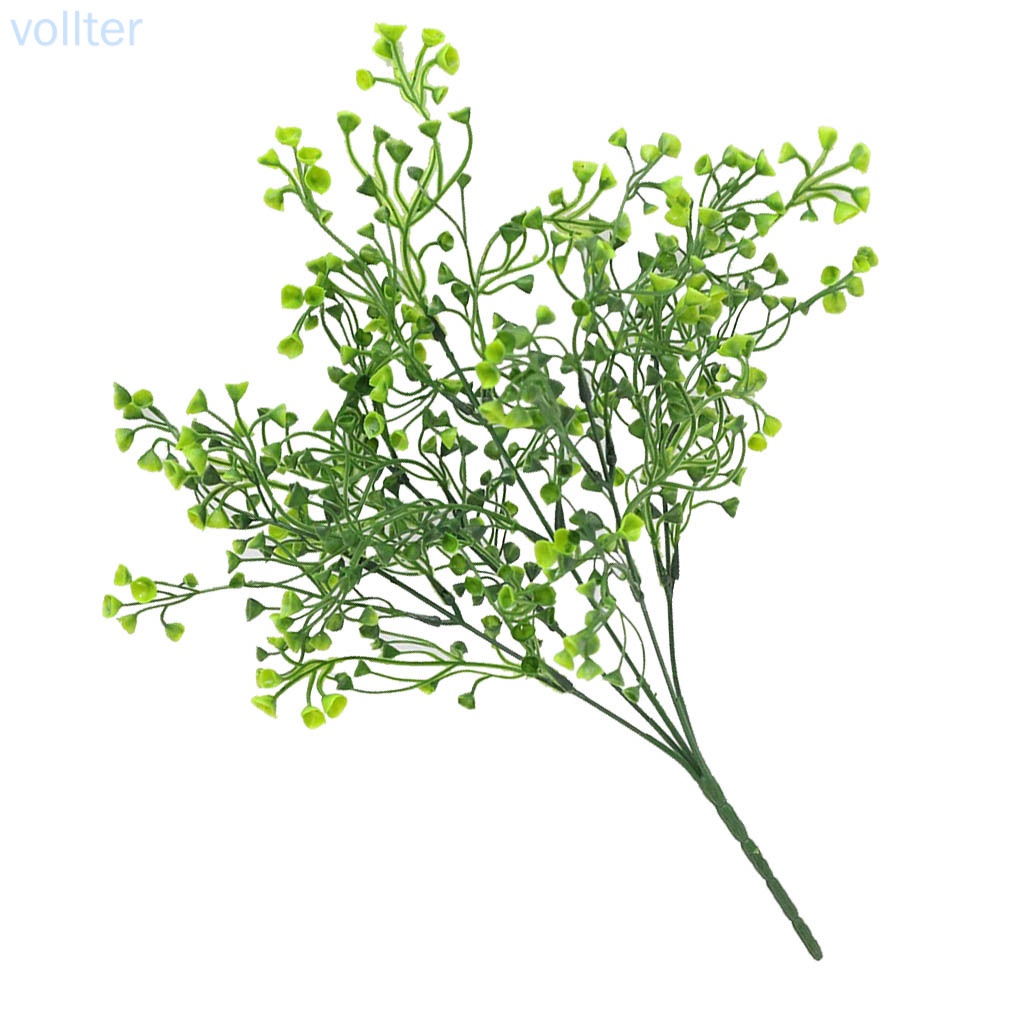 Nhánh Cây Xanh Nhân Tạo Bằng Nhựa 5 Nhánh 25 Nhánh Dùng Để Trang Trí Nhà Cửa / Phòng Khách