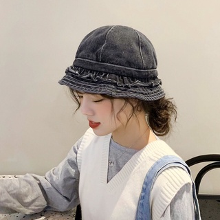 Mũ nón bucket jeans form xòe nhún bèo