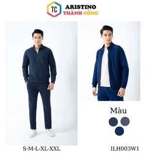 Bộ đồ thu đông nam dài tay Insidemen  cotton kéo khóa , quần suông ILH003W1( 3 màu)