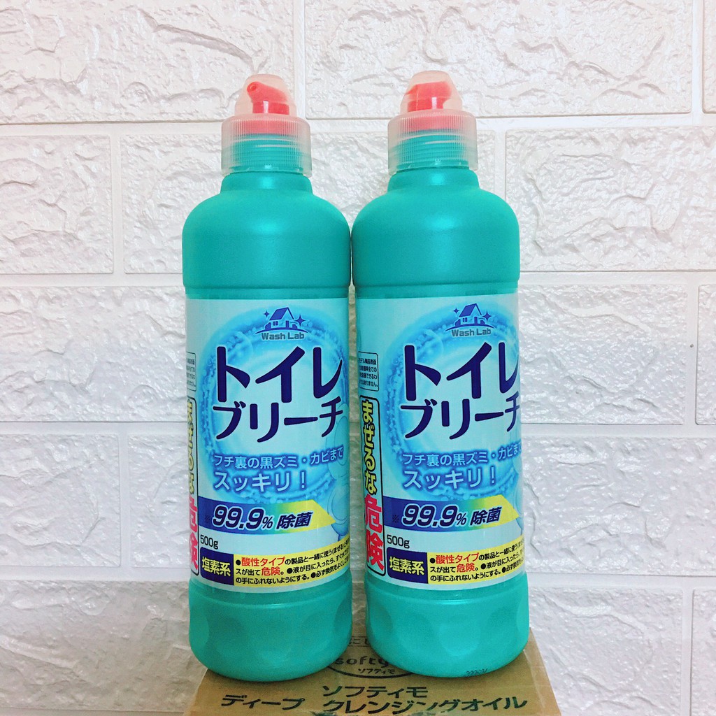 Nước tẩy rửa bồn cầu toilet, nhà vệ sinh 500ml diệt khuẩn 99,9% của Nhật bản.