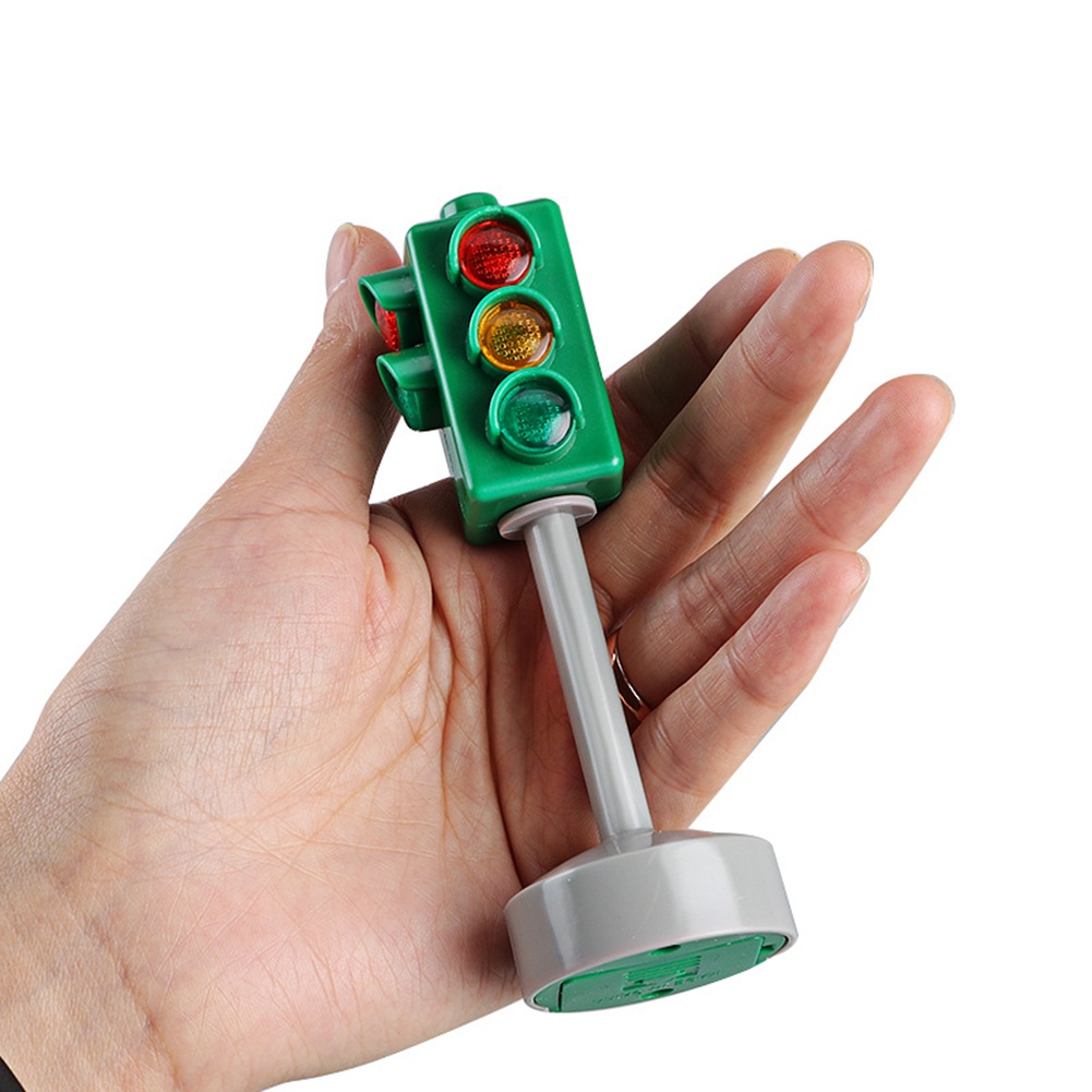 Đồ chơi mô phỏng đèn giao thông mini với đèn led và âm thanh dành cho bé