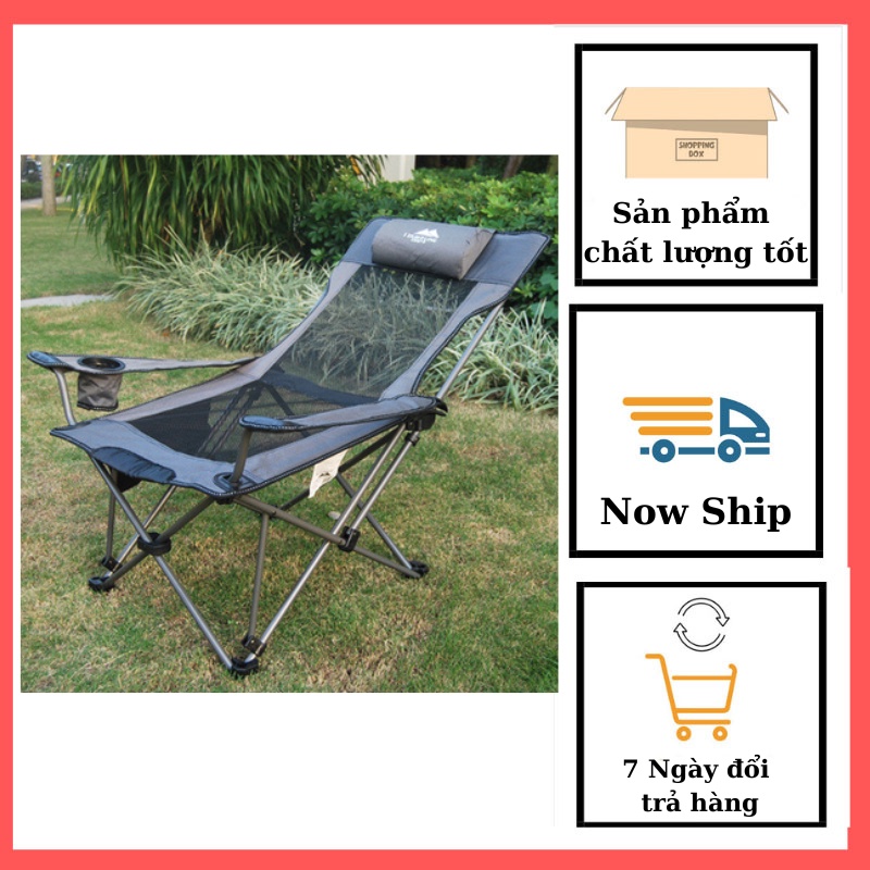 Ghế cắm trại hàng nhập khẩu cao cấp, ghế xếp du lịch gọn nhẹ, ghế xếp dã ngoại tiện ích