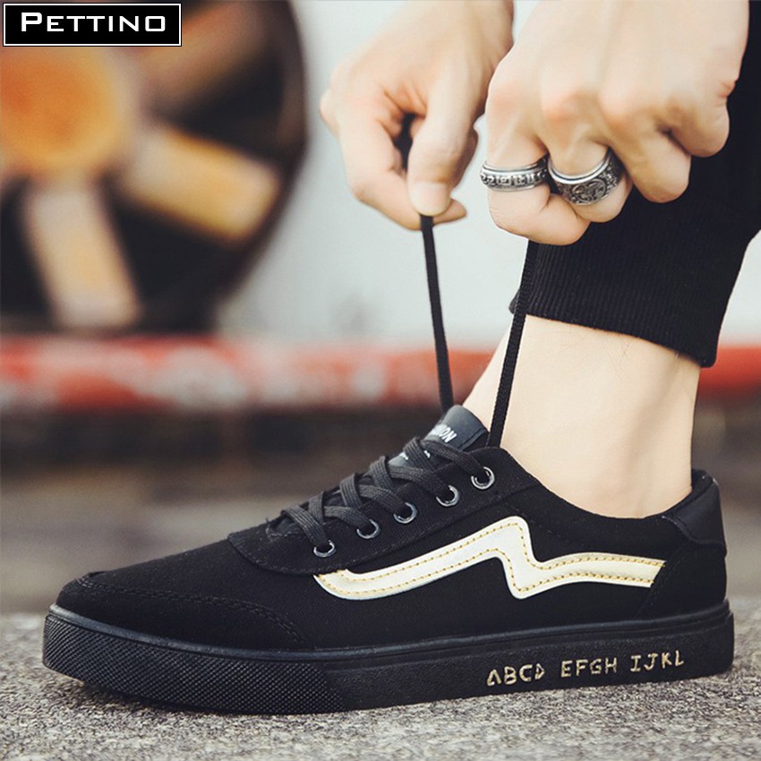 Giày sneaker nam thời trang màu đen PETTINO - GT01