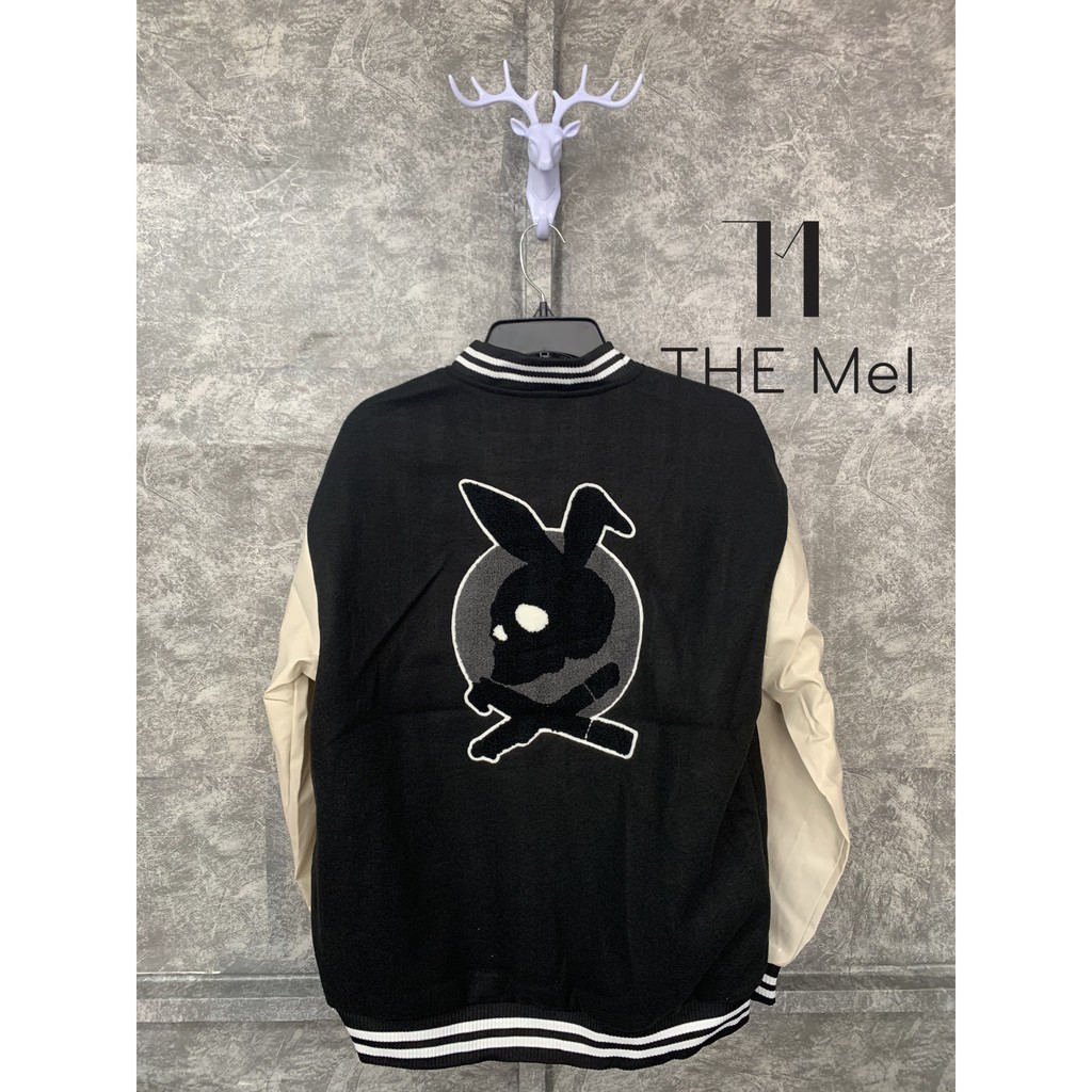 CÓ SẴN - Áo khoác bóng chày form crop - Playboy - varsity Jacket - The Mei | BigBuy360 - bigbuy360.vn