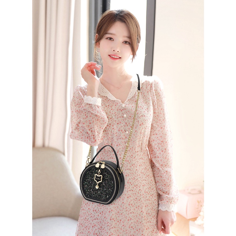 Túi Xách Tròn Đeo Chéo Thời Trang Mùa Hè 2022 Dành Cho Nữ