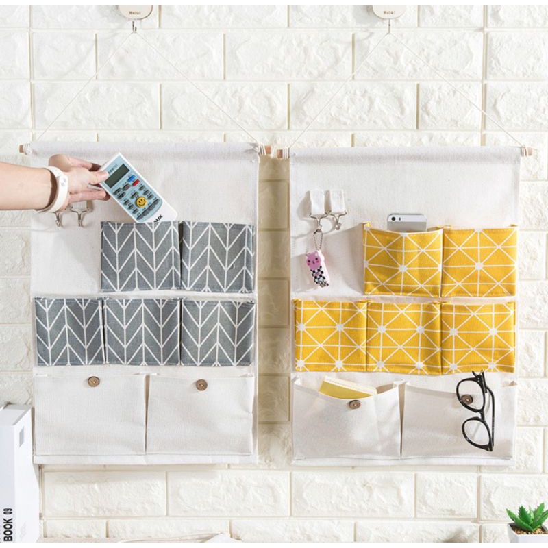 GIỎ VẢI 7 NGĂN TREO TƯỜNG TIỆN DỤNG