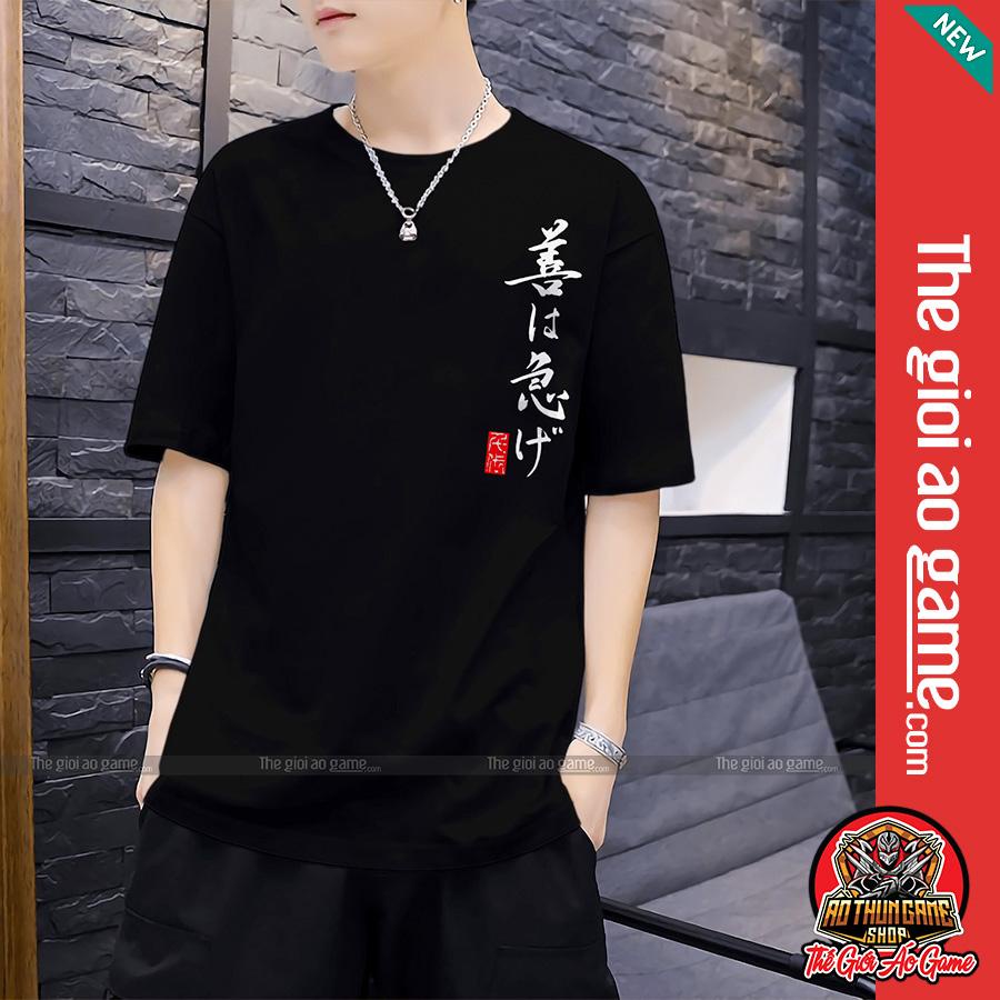 Áo one piece shanks tóc đỏ unisexn am nữ Áo thun one piece shanks phông cotton co giãn thoáng mát - thegioiaogame