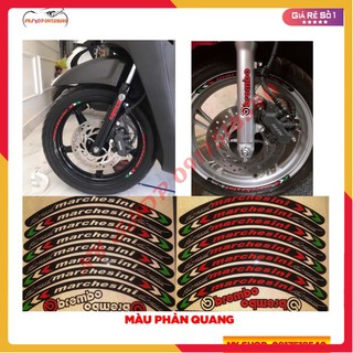 💥 🏆Tem dán vành (mâm) xe 3M phản quang MARCHESINI🏆 💥
