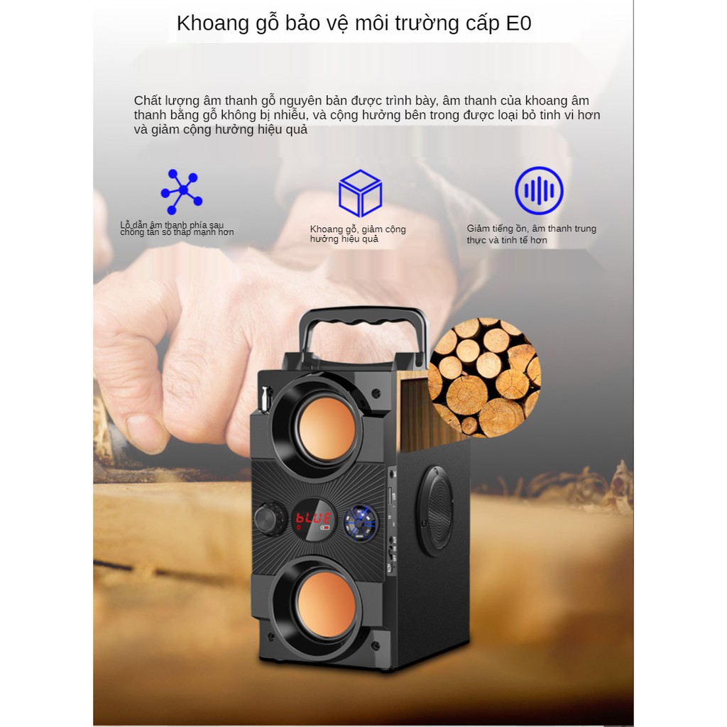 Loa Karaoke Bluetooth Gia Đình,[Không Micro] Di Động Loa âm Lượng Cực Đại 100W, Pin 2500 mA, Phát Liên Tục Trong 8 Giờ