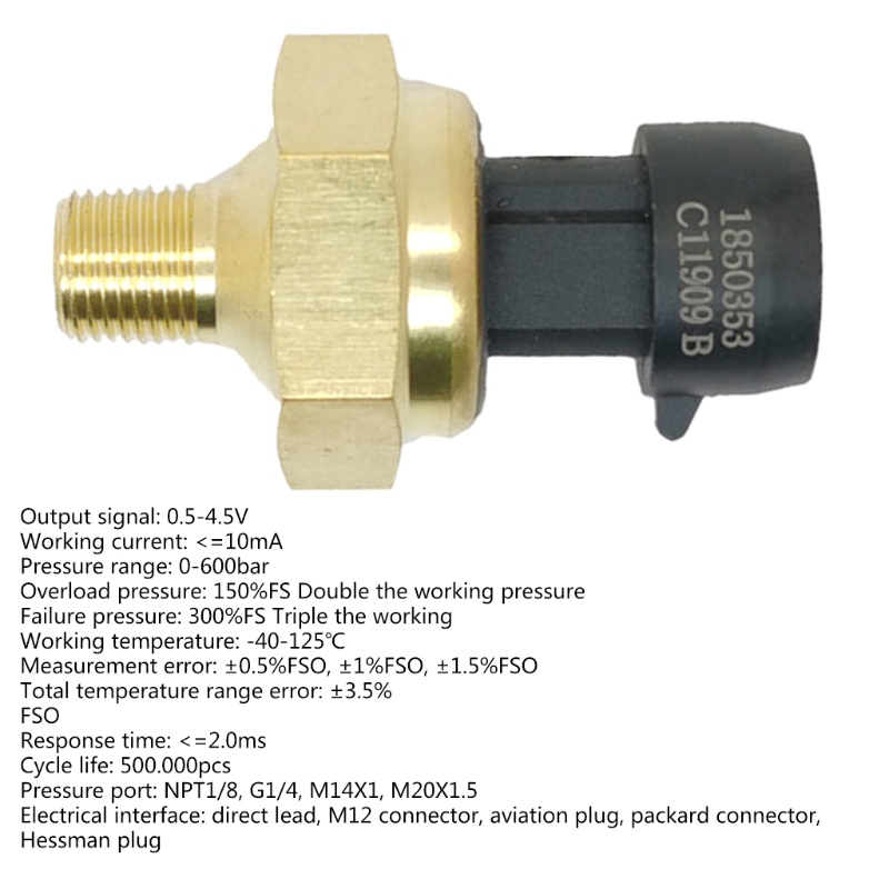 Bộ Cảm Biến Áp Suất Cao Cấp Cho Ống Xả Xe Hơi Fo-rd 1850353 1850353Phụ Kiện Cho Xe Hơi C1 C1 Tiện Dụng