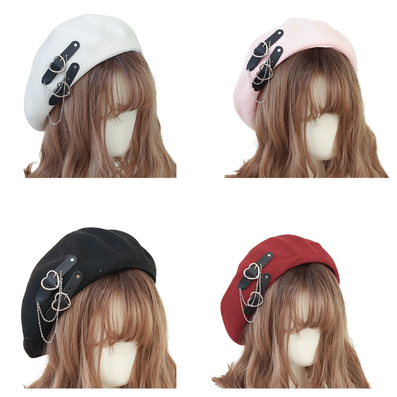Nón beret phong cách lolita thoáng khí dễ thương cho nữ