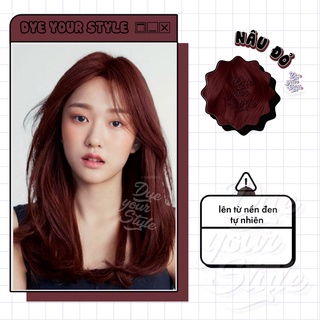 (KHÔNG TẨY) THUỐC NHUỘM TÓC NÂU ĐỎ